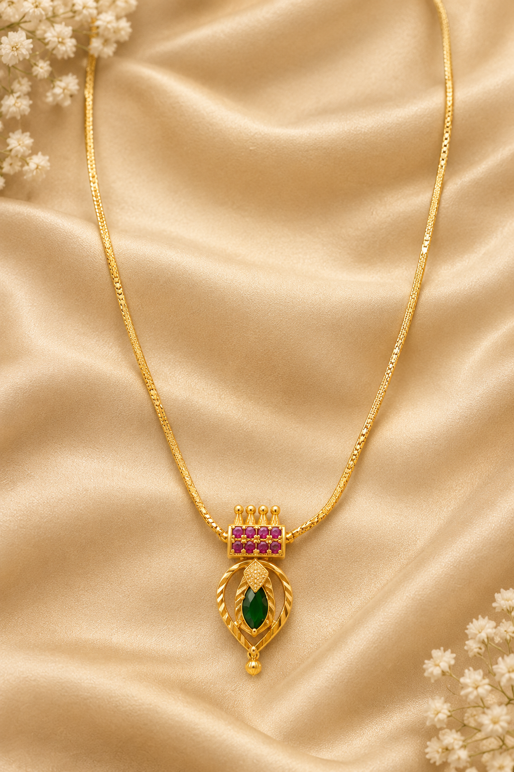 Maya Minimalist Pearl Drop Necklace AJN-5