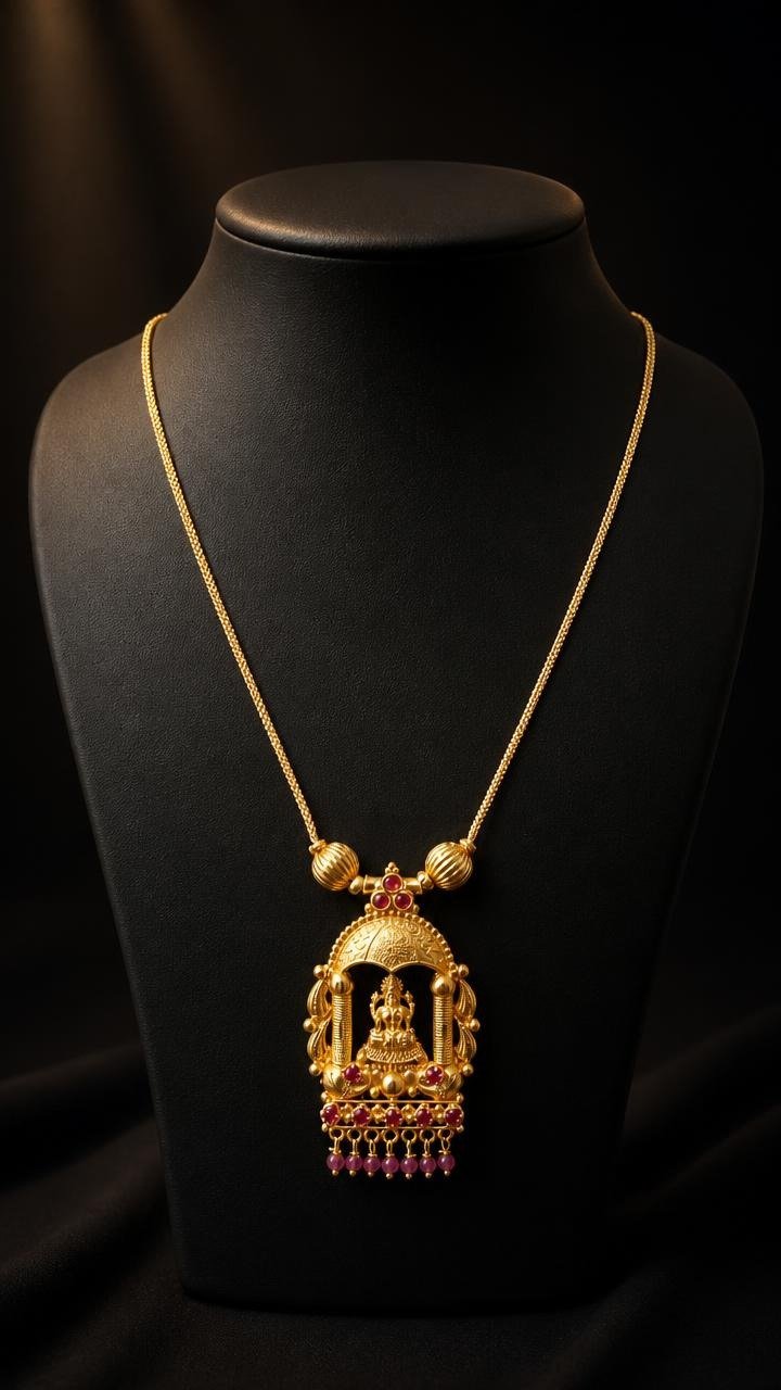 Peacock Radiance Pendant Aadhis Jewels Thrissur Kerala
