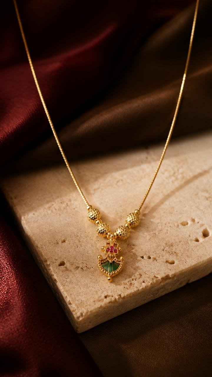 Dainty Solitaire Pendant Necklace AJN-2